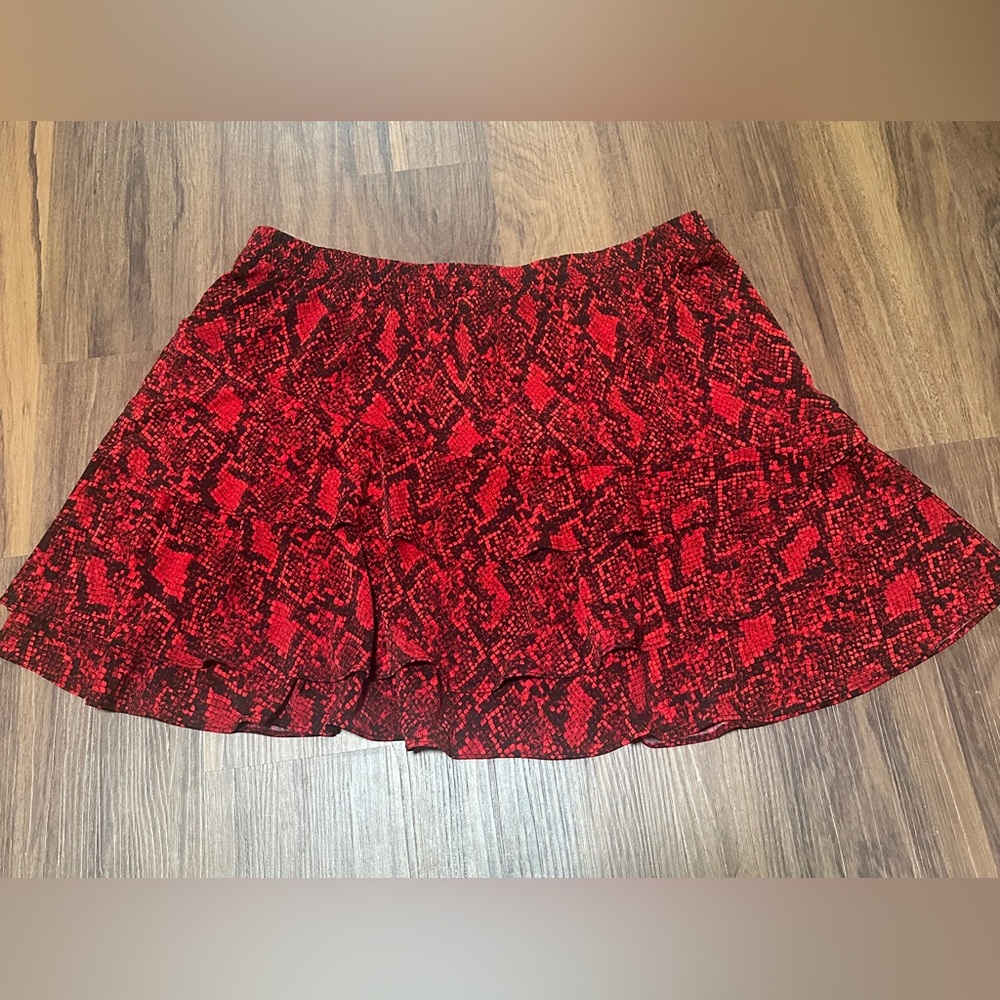 Michael Michael Kors Python Print A Line Skirt In… - image 3